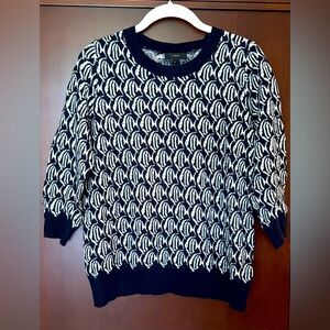 J.Crew Fish Print Sweater